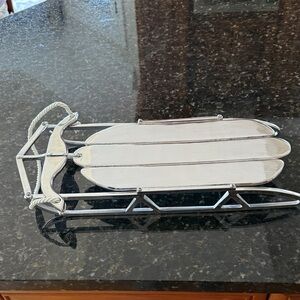 Silver Decorative Sled